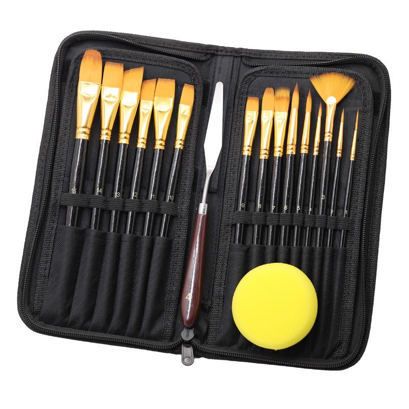 15 Oil Brush Set