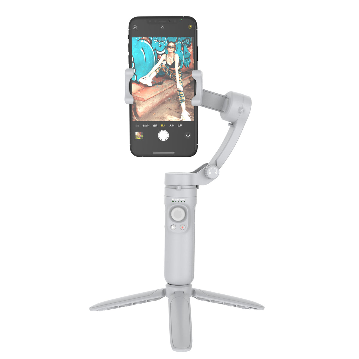 Three-axis stabilizer for mobile phones