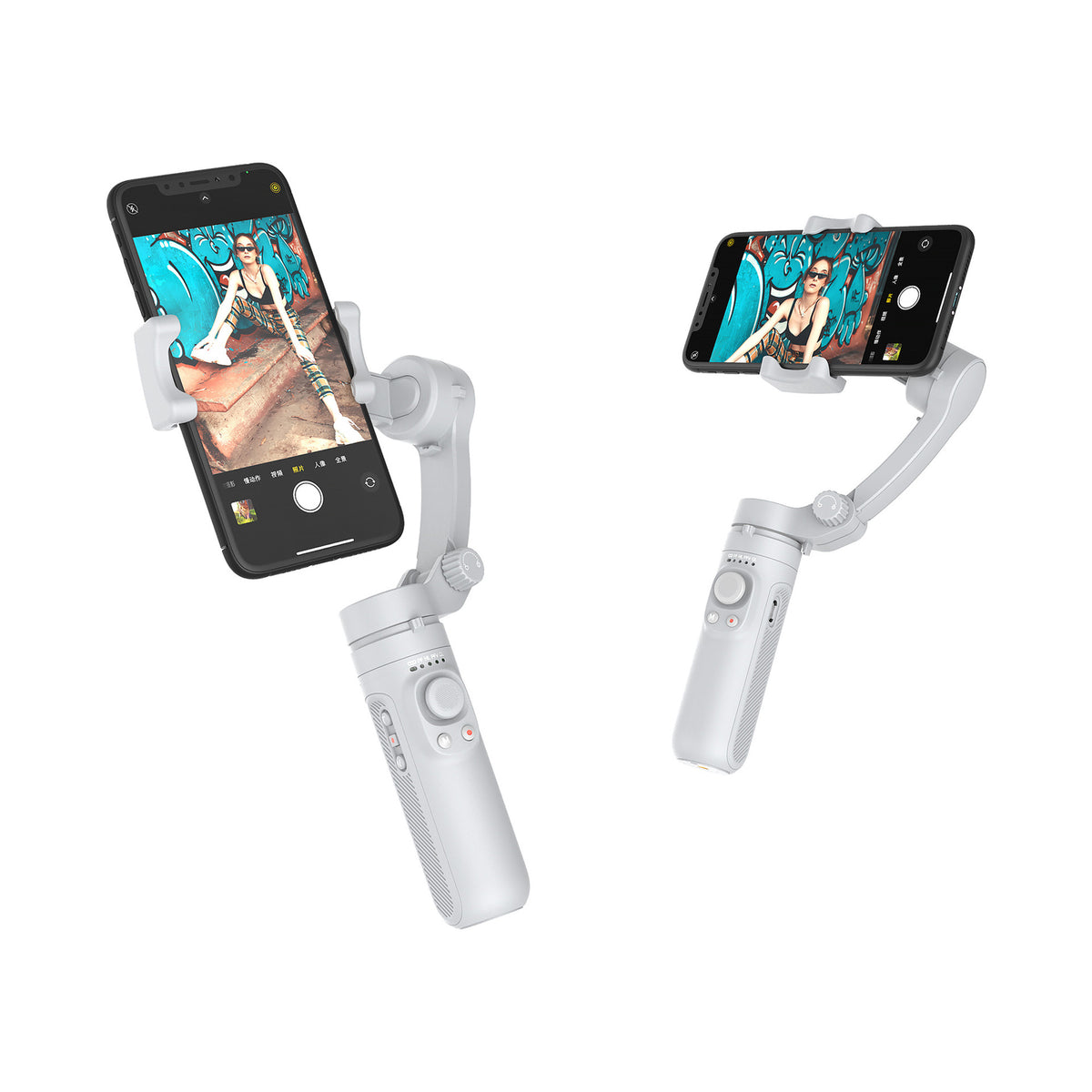 Three-axis stabilizer for mobile phones